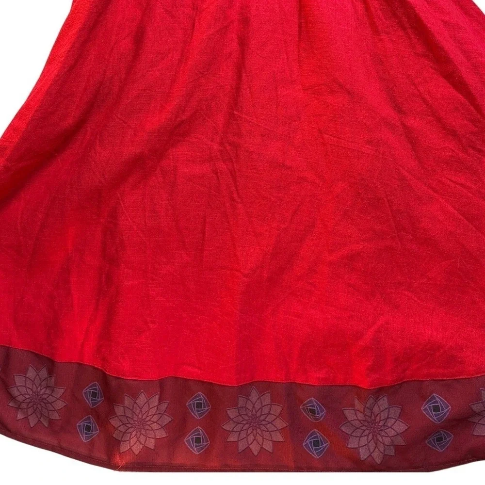 Disney Wish Asha Costume Dress Girls Size 7/8 Red‎ Purple Long Sleeve Adventure